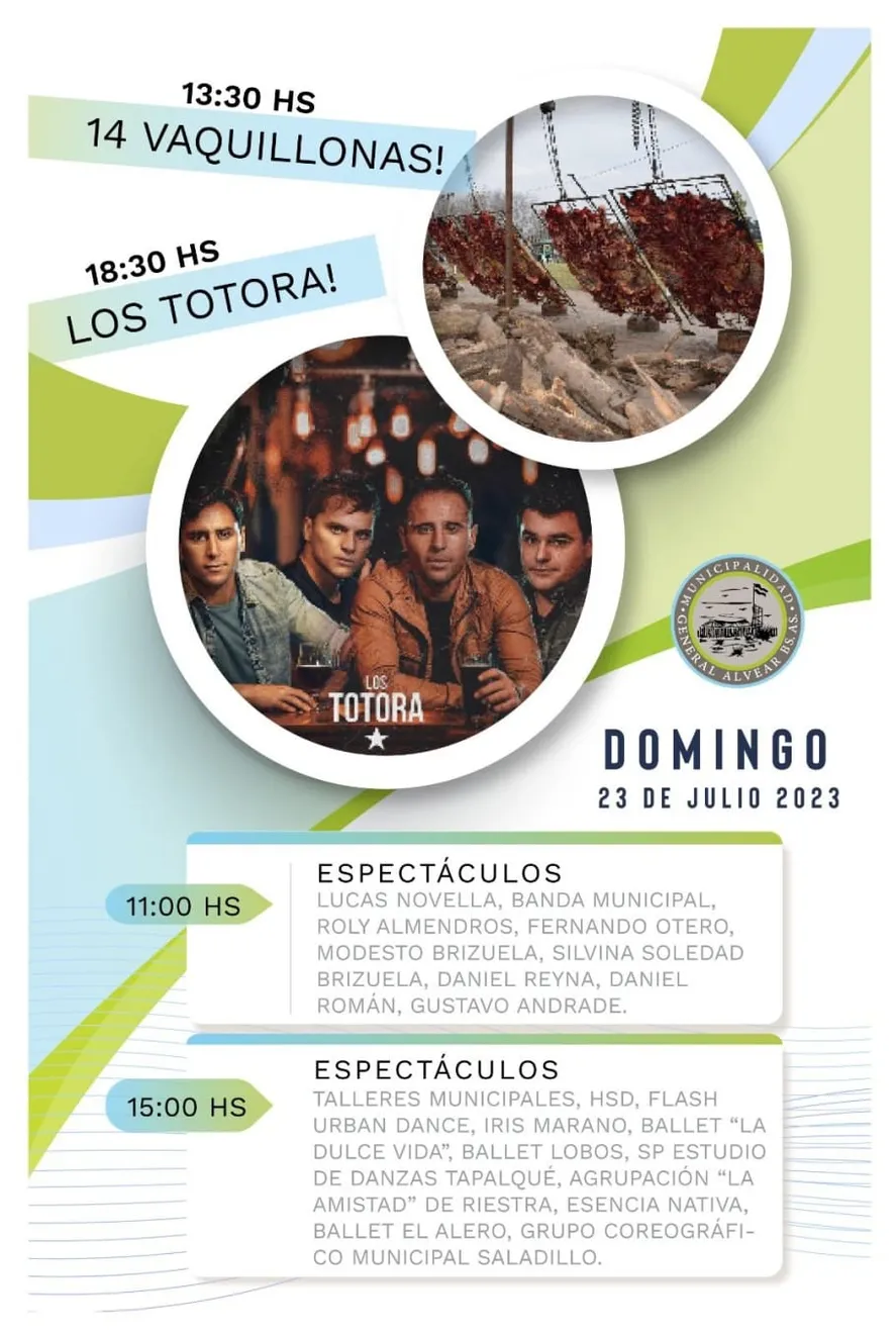 Asado gratis para todos: el festejo de aniversario de General Alvear.