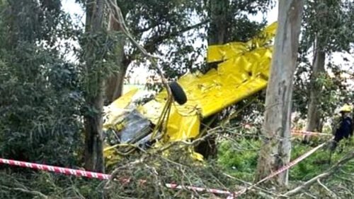 San Cayetano: una avioneta se estrelló en medio de un campo