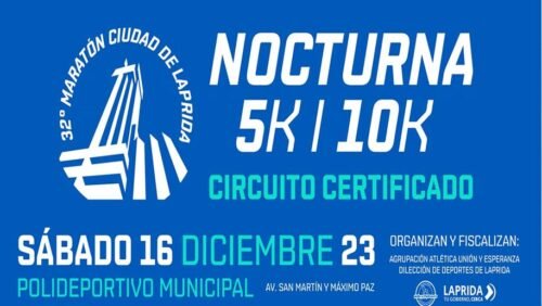 Se viene la 32º Maratón Ciudad de Laprida: todos los detalles