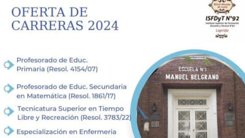 2 nuevas carreras para estudiar en el Instituto de Formación Docente